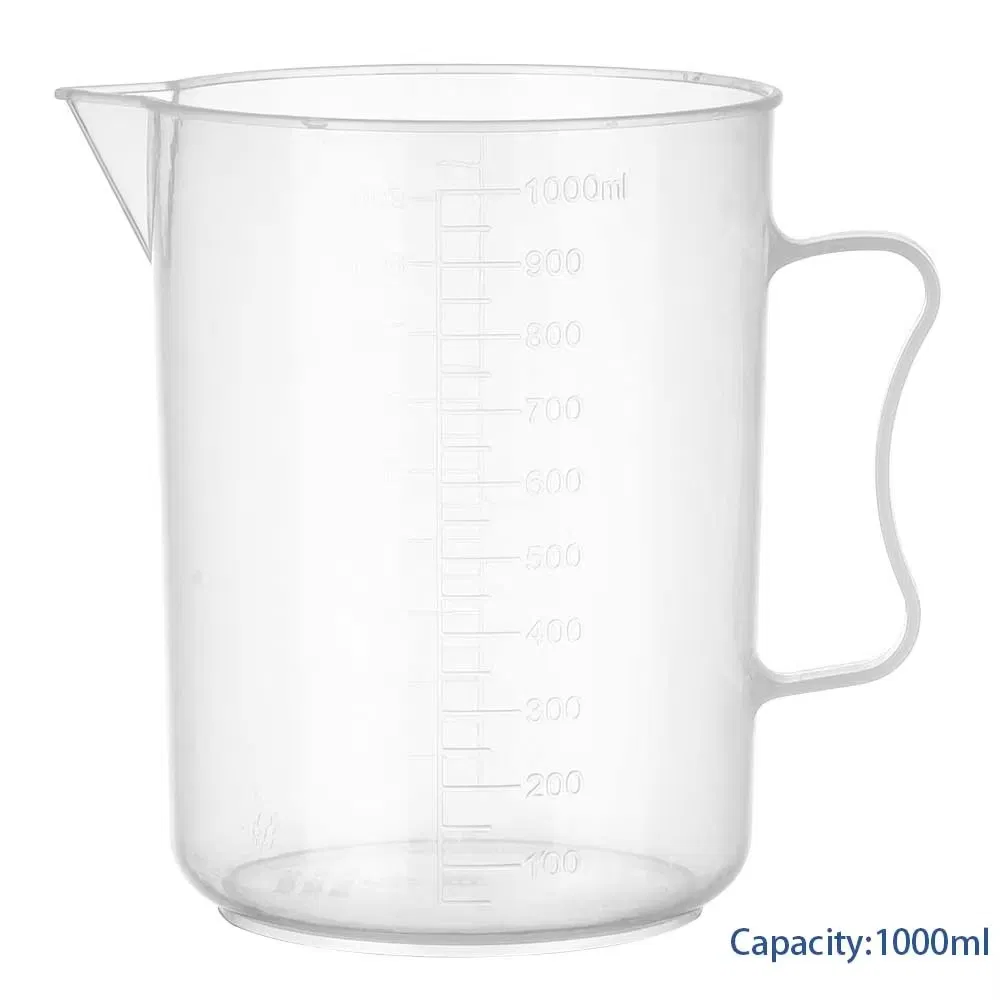 5L Transparent PP Plastic Measuring Jug Large Capacity Rectangle Shape