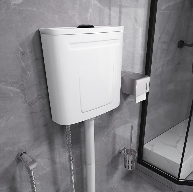 Fluor Bathroom Fitting Plastic Exposed PP Wc Flushing Cistern Toilet Water Tank