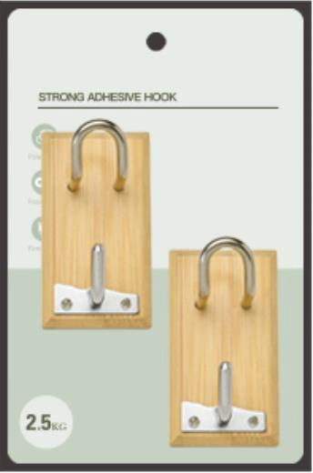 Home Decor Natural Wood Hook Bedroom Sapele Modern Wall Hooks Wooden