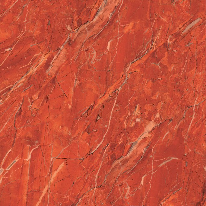 Red Marble Glazed Non Slip Flooring Full Polished Porcelain Tile From Foshan