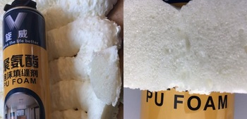 Smooth Surface Without Bubbles Expansion Moisture Curing Strong Cohesiveness Elastic Foam Structure Siway PU Foam