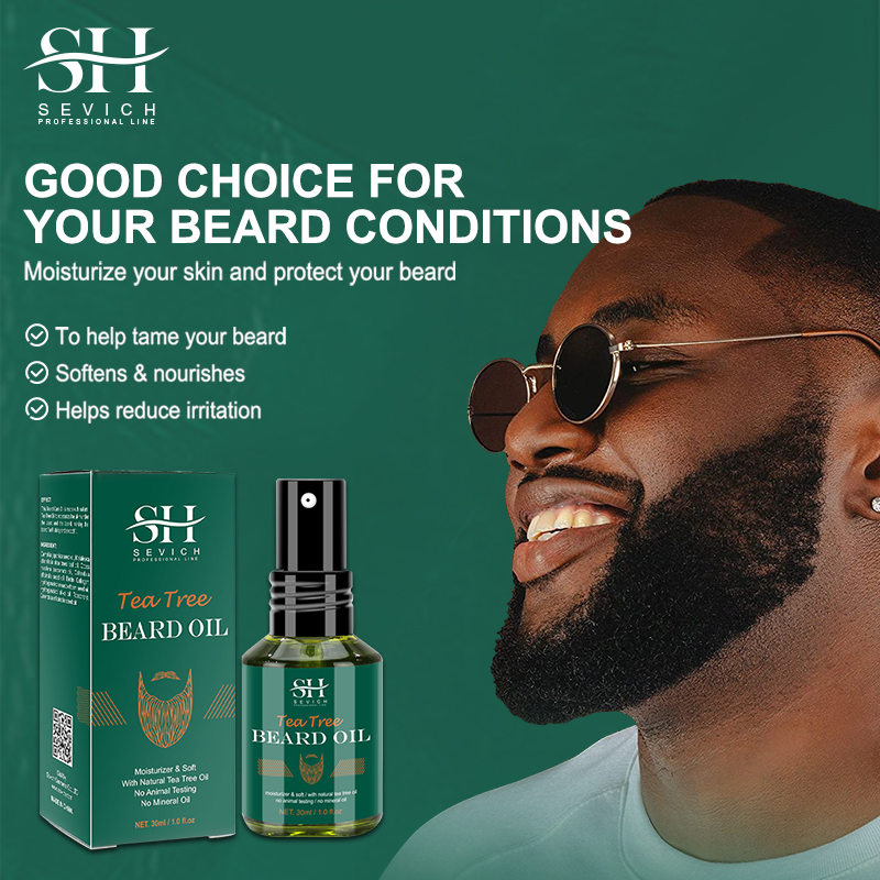 OEM/ODM Private Label Tea Tree Oil Beard Growth Oil for Men