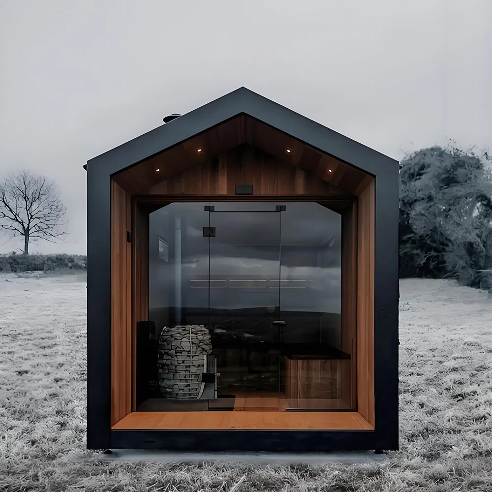 Инфракрасная сауна с остроконечной крышей для детокса