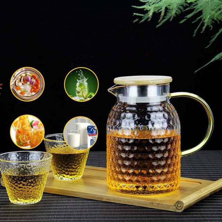 Clear High Borosilicate Glass Pitcher and Drinking Water Jug