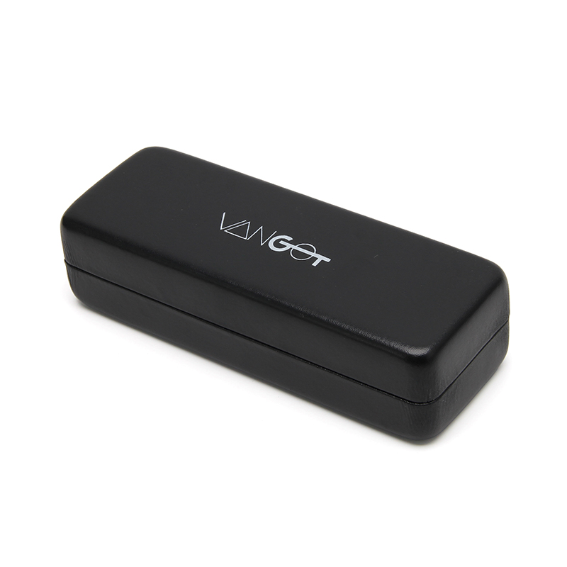 High Quality PU Eyewear Box with Folding Flip Cover and Custom Logo