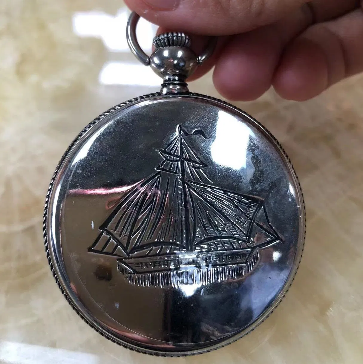 Custom Quartz Necklace Pocket Watch with Chain