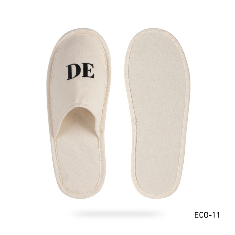 Hotel Indoor Individually Disposable Lightweight Nonwoven Closed-Toe Slipper