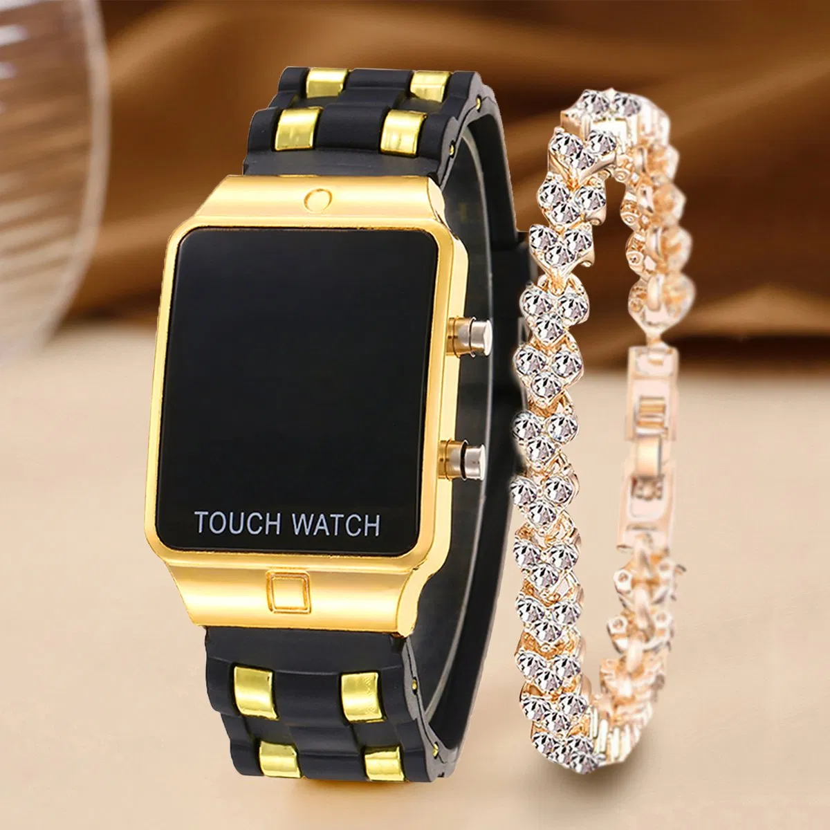 Women Gift Watch Set Sports Fashion Simple Silicone Watch