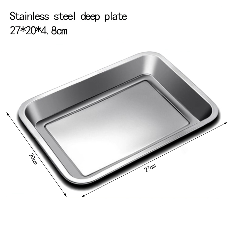Premium Stainless Steel Dinner Plate - Custom Color Deep Plate Options