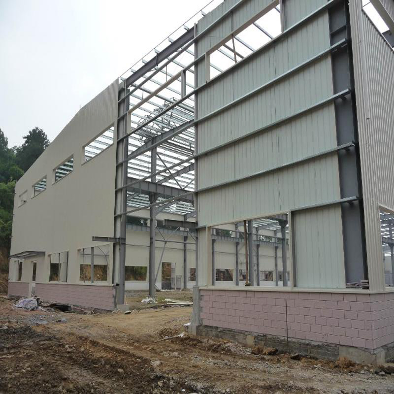 Steel Structure Framed Commercial Office Building Structural Steel Truss Prefab Construction with Drawing