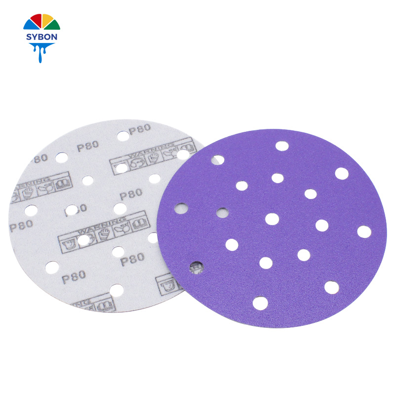 Шлифовальная бумага DA 6 дюймов с липучкой для авто