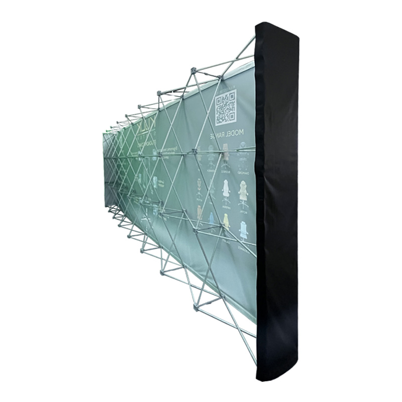 Folding Advertising Portabletrade Show Exhibition Backdrops Stands Banner Custom Printed Tension Fabric Booth Hookloop Pop up Display