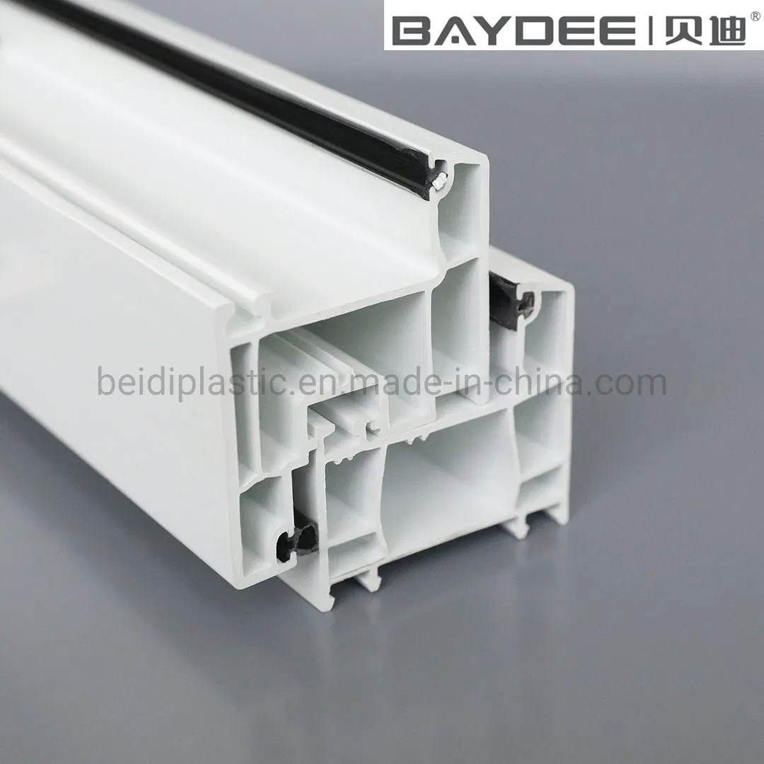 Baydee 60/70/80 UPVC Profile Casement Series for Ivory White/Blue Color Indian Market Hot Sell