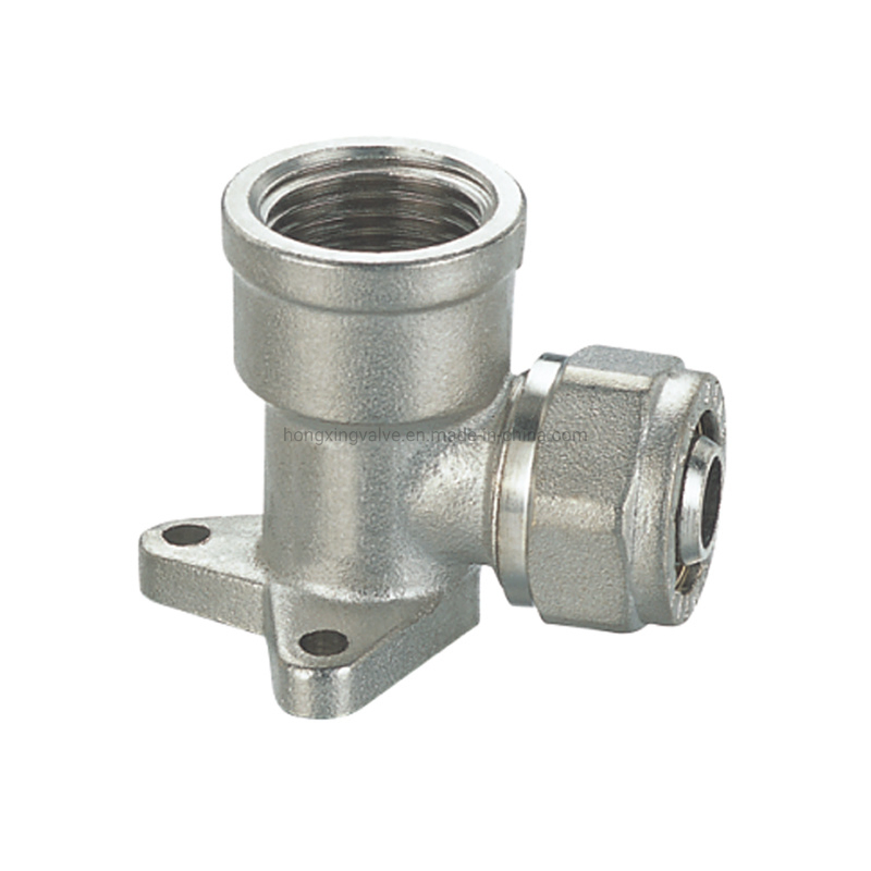 Regular Brass Chrome Plate Pushfit 4-Way Fitting