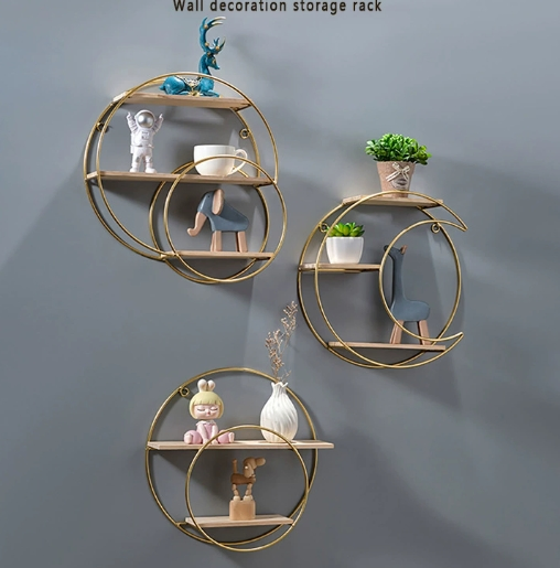 Nordic-Style Creative Restaurant Wall Decoration Shelf