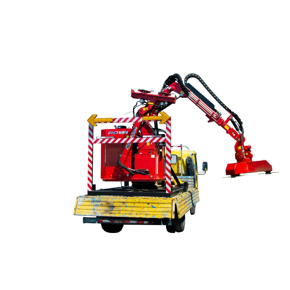 Compact Hydraulic Hedge Cutter with Wireless Remote Control Display