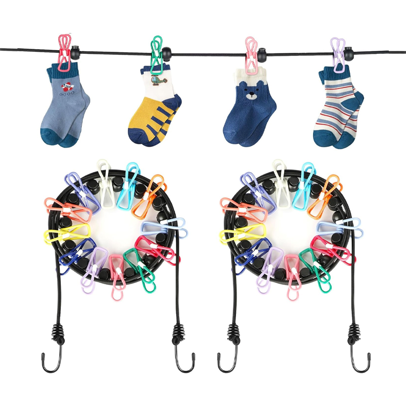 Compact Retractable Travel Clothesline for Efficient Travel Laundry Solutions