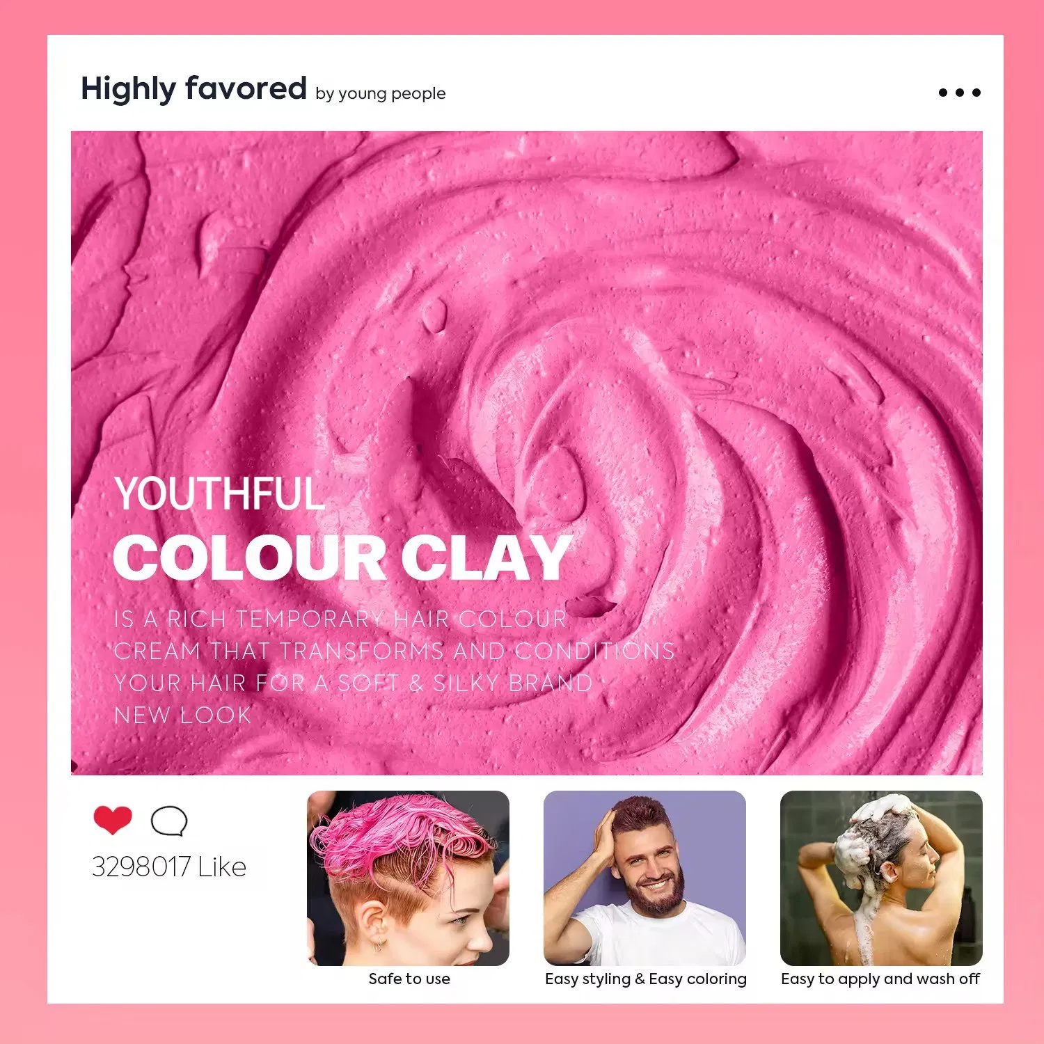 9 Color Temporary Hair Dye Wax