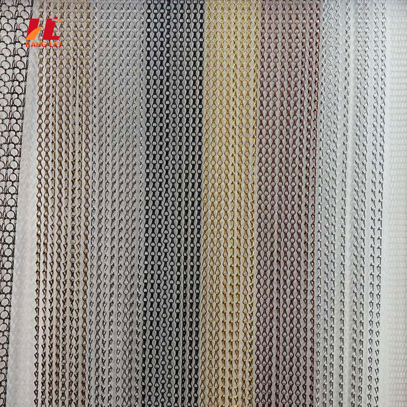 Custom Colored Stainless Steel Galvanized Wire Mesh Panels with Keychain Hooks