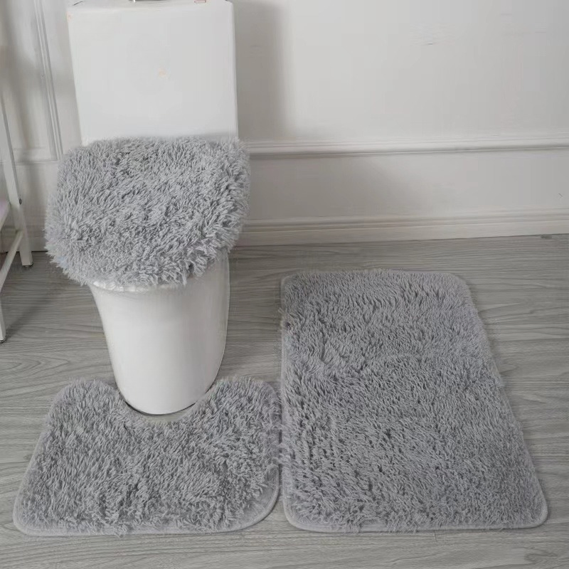 3PCS Anti-Slip Bath Mat Multiple Colors Available Rug Nordic Style Bathroom Set