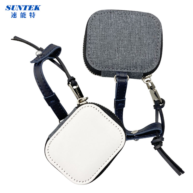 Wholesale Sublimation PU Leather Protective Cover Earphone Accessories Box