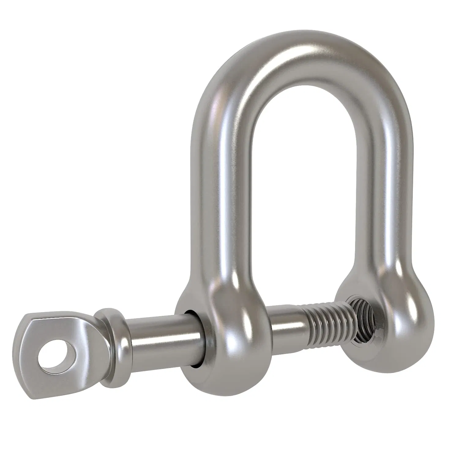1/2 Inch 12mm Screw Pin Anchor Shackle 304 Stainless Steel D Ring Shackle for Wirerope Lifting Ship Anchor