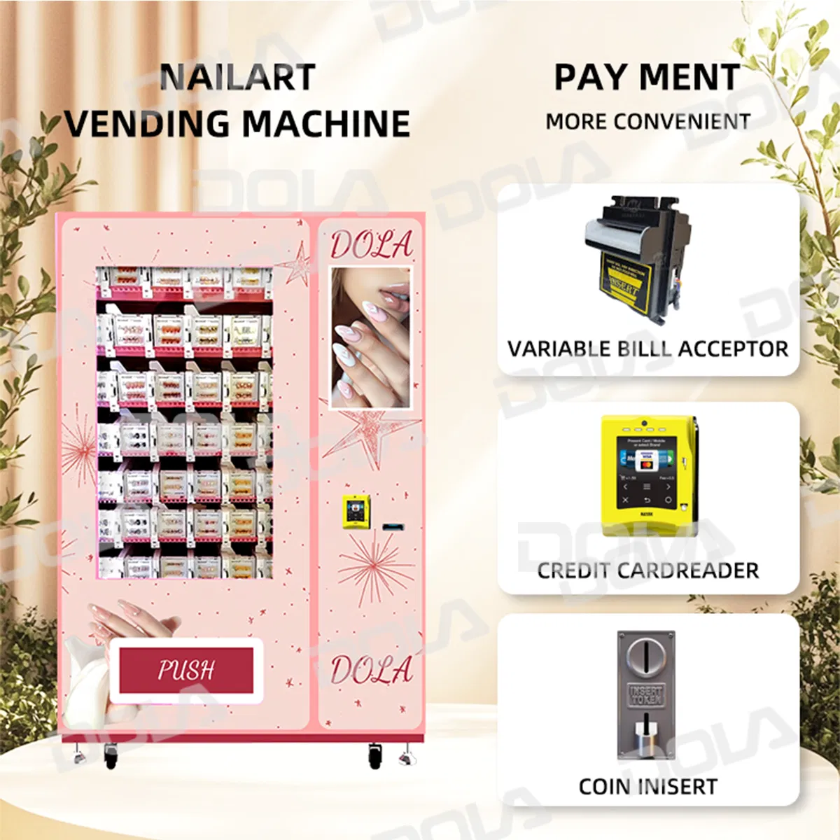Dola Interactive Dly Phone Case Vending Machine Perfect for High-Traffic Areas