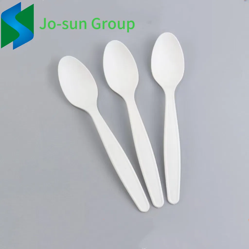 Cornstarch Tableware Disposable Spoon Biodegradable Cornstarch Eco Soup Spoon