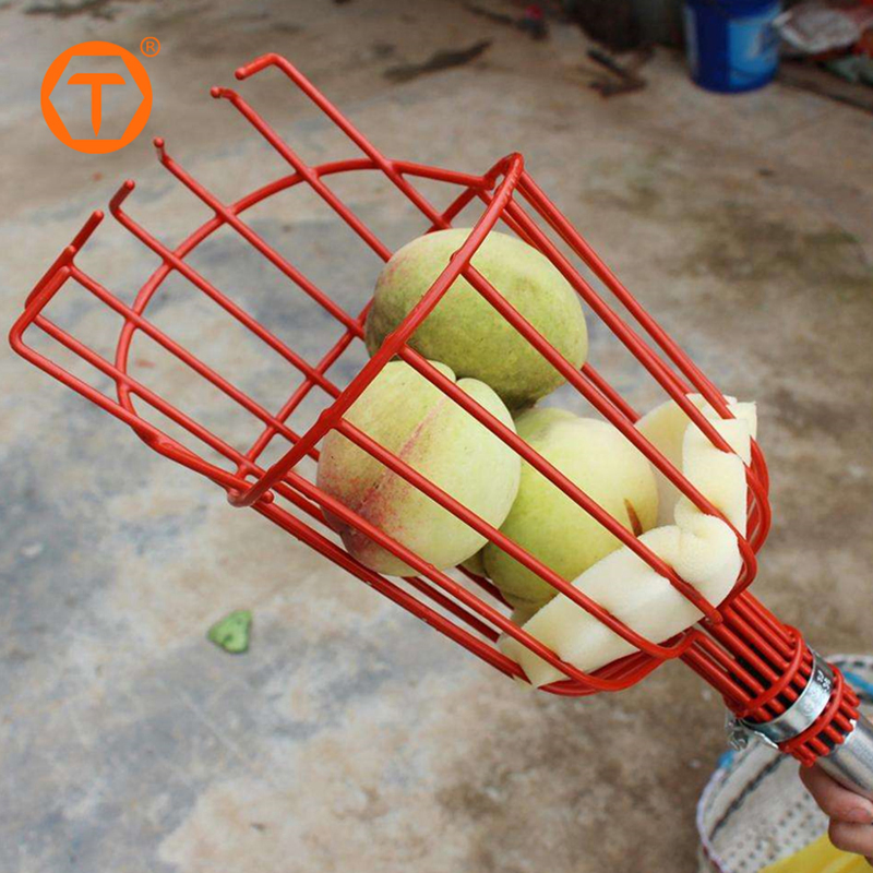 1.25-3.6m Manual Fruit Grabber Apple Olive Avocado Mango Tree Telescoping Fruit Picker Tool with Basket Adjustable Pole