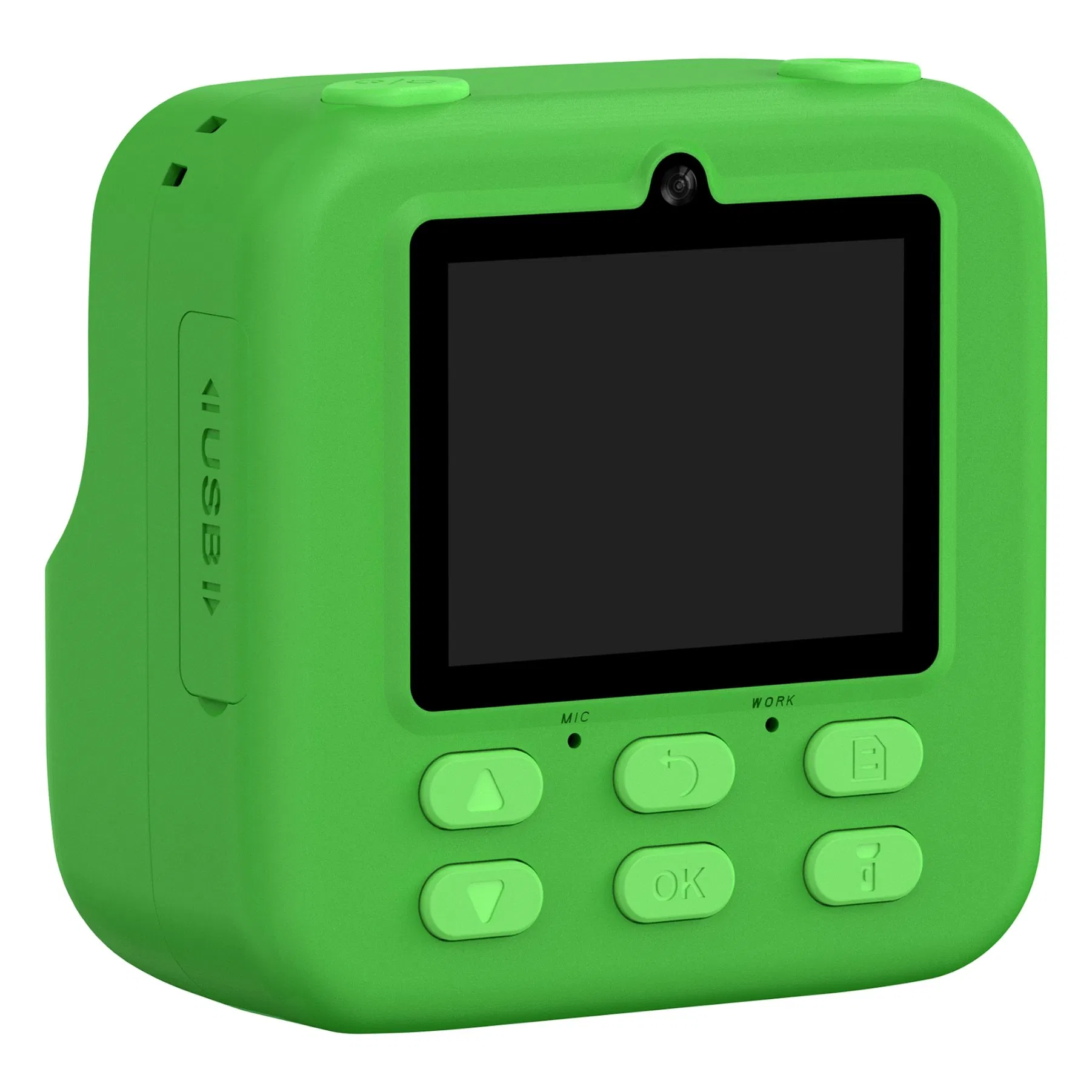 Детская камера P79 Instant Print с игрой, 1080P, зелёная