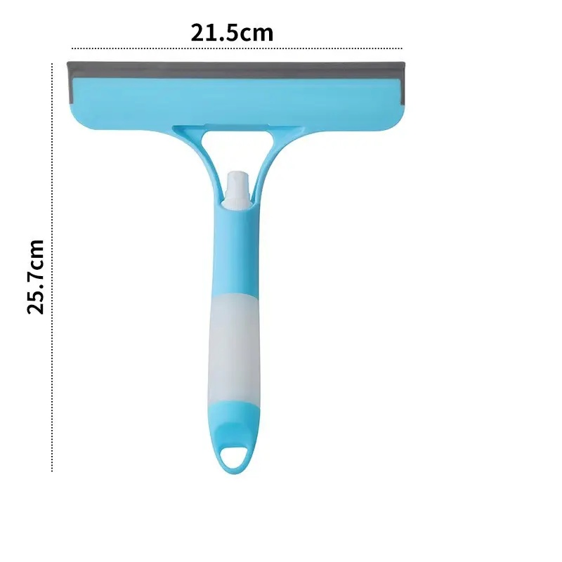 Double-Side Glass Wiper 3 in 1 Multifunctional Car Windshield Window Cleaner Windows Squeegee with Spray Bottle
