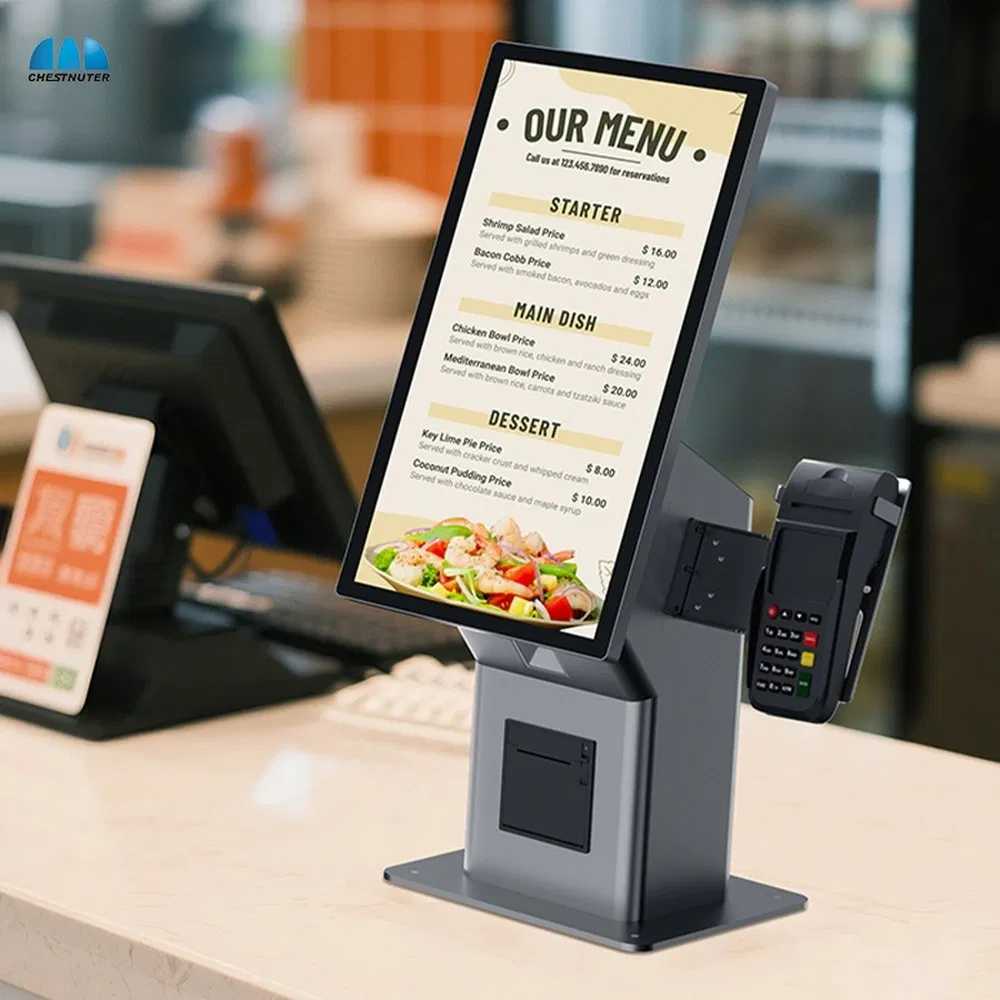 Сенсорный киоск Android POS 21.5 дюйма с принтером