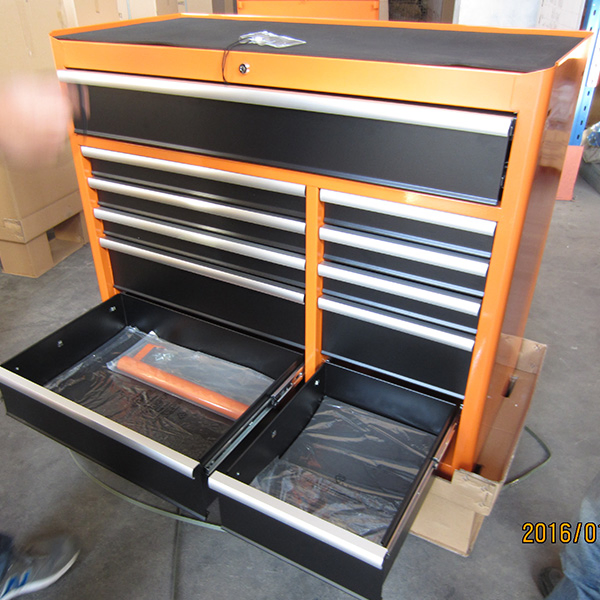 42 in 11drawer Orange Steel Roller Cabinet Tool Chest