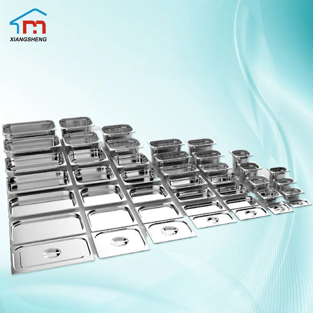 Xiangsheng Stainless Steel Gastronorm Pan 1/1 1/2 1/3 1/4 1/6 1/9