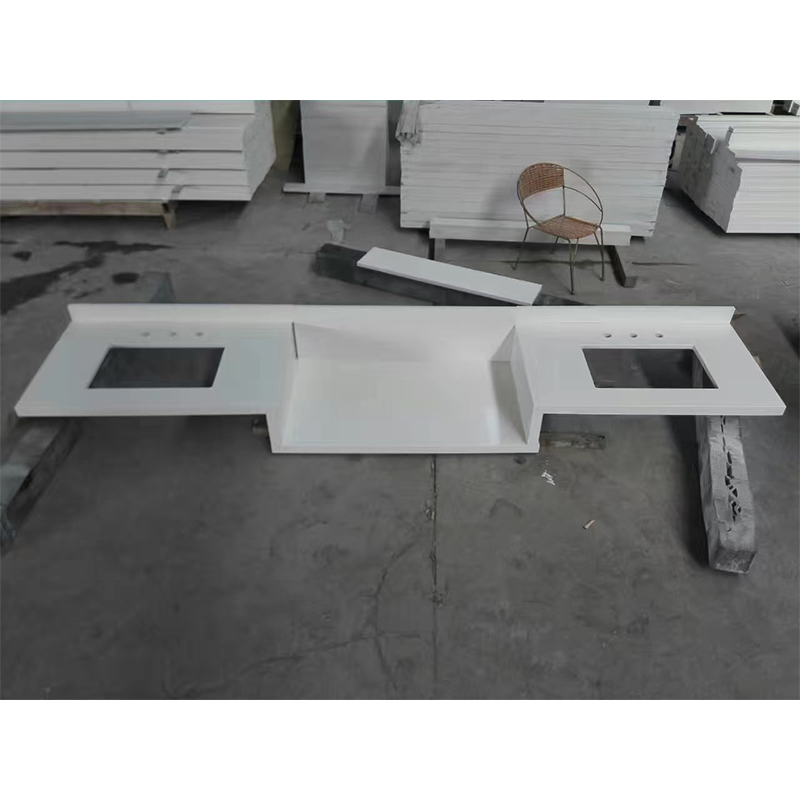 White/Grey Black Artificial Marble Stone Quartz Counter Top Price