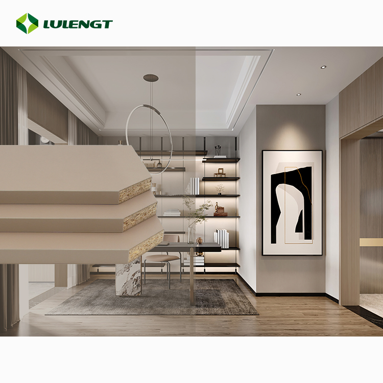 Waterproof 4X8 Sheet OSB Plywood Finished Melamine Board Supplier's Products Competitive Price for Chipboard Particle Board