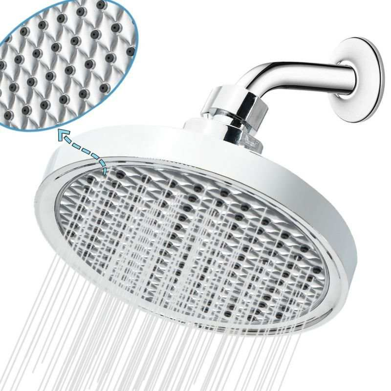 6 Inches Circular Shower Shower Head Bathing Hotel Pressure Shower Headsingle Function