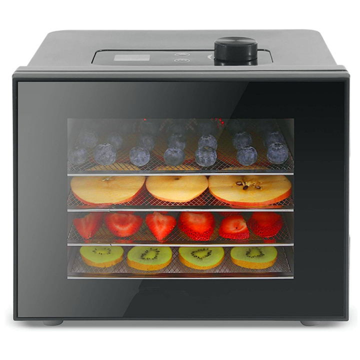 Food Dehydrator Temperature Control 5 Stainless Steel Trays Dryer Machine