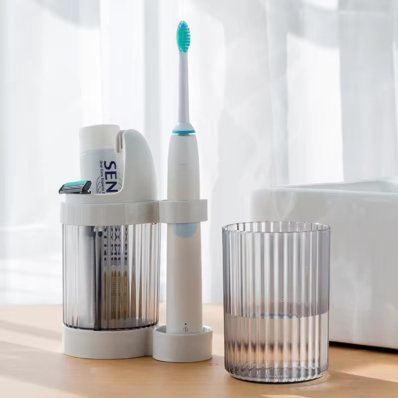 Dorm Creative Bathroom Accessories Multi-Functional Handle Wash Cup Toothbrush Holder Bathroom Set