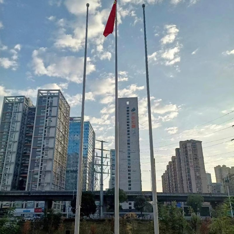 Heavy Duty Flag Pole Automatic Flag Raising and Lowering Remote Control Flag Pole