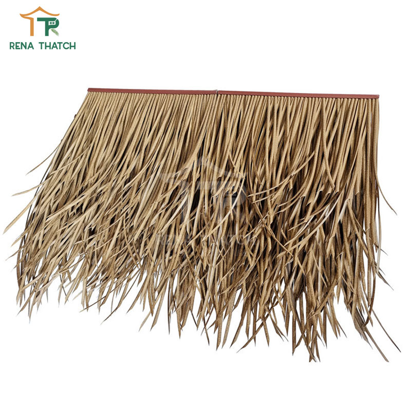 Factory Wholesale Cheap Artificial Thatch Fire Resistant Artificial Coconut Palm Thatch