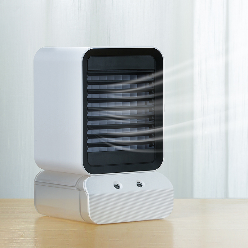 Compact Electric Fan for Instant Cooling and Humidity Control