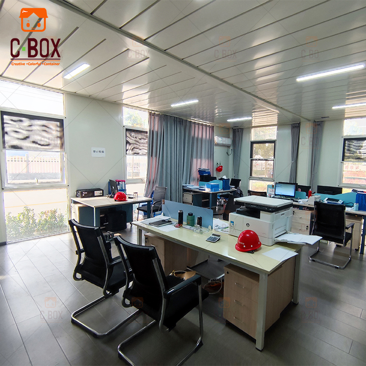 Cbox Easy Installation Expanded Prefab Sliding Z Container Houses of Office Building