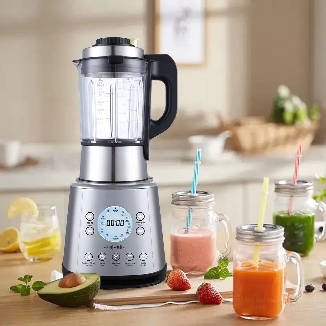 Longbank Hot Sale Wholesale 1.7L Fruits Juice Blender Professional Nutrition Table Blender with High Borosilicate Glass Jar