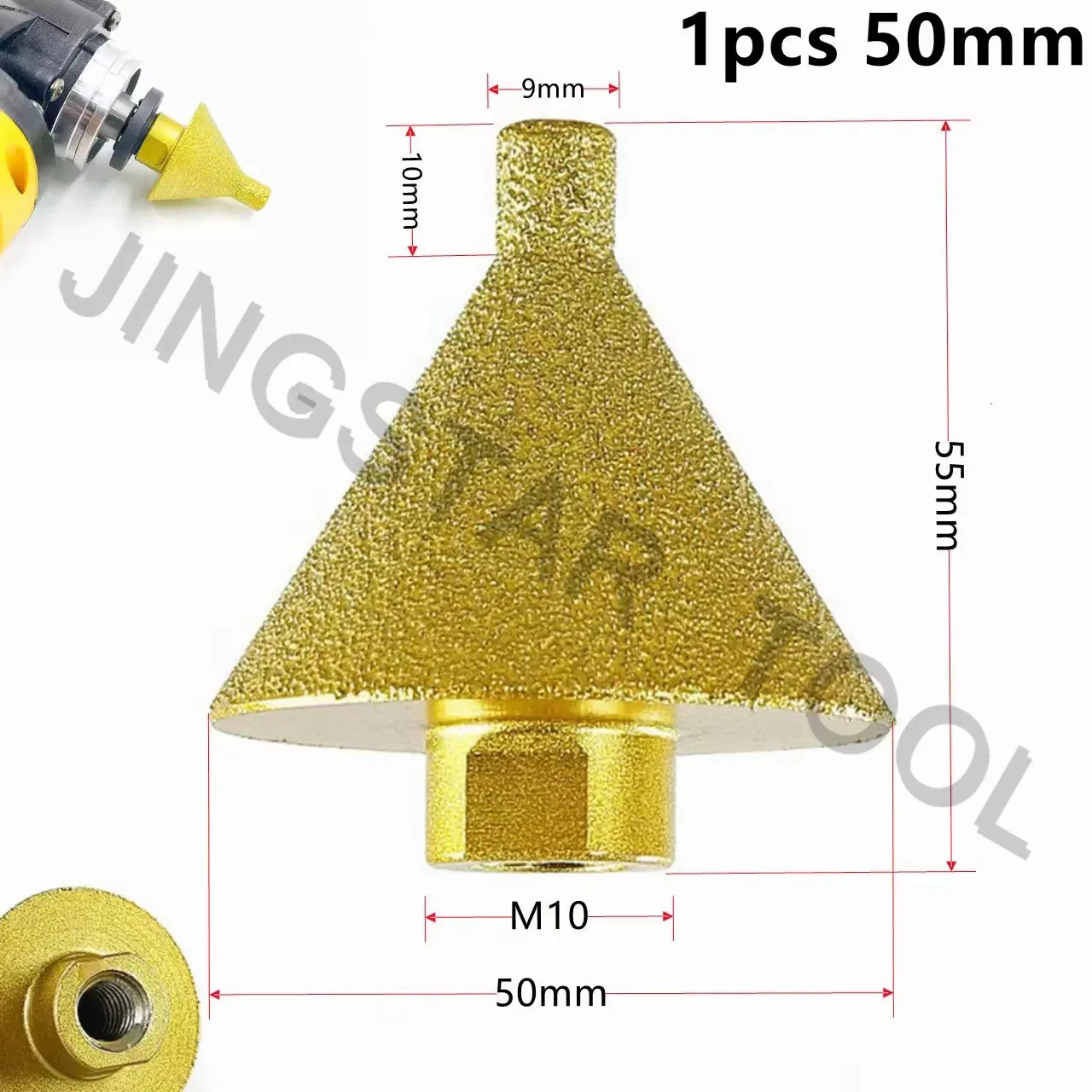 Алмазная коронка 38мм/50мм для мрамора с зенковкой