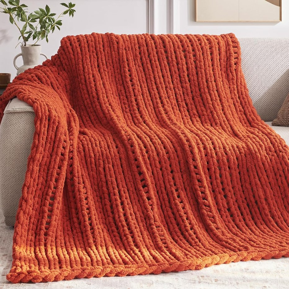 Rope Knot Throw Blanket for Couch Home Decor