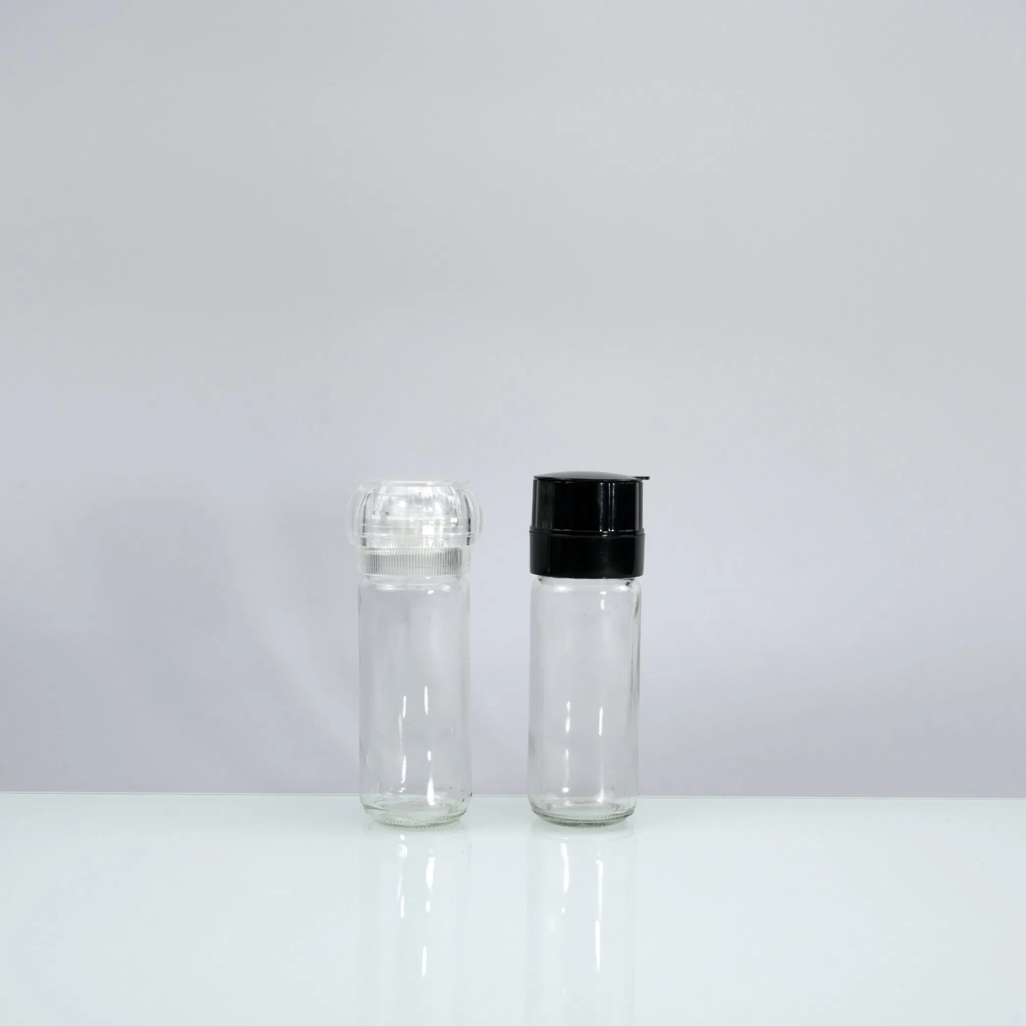 High Quality Cheaper Reusable Glass Pepper Grinder Salt Grinder Sea Salt Grinder with Adjustable Grinder Top