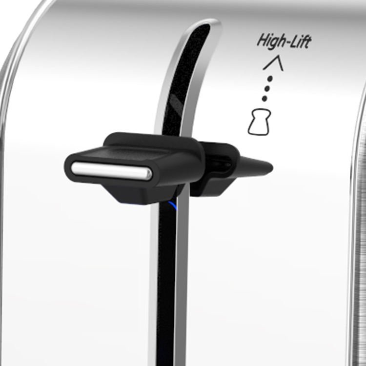 2 Slice Toaster with LCD Display for Countdown and Setting