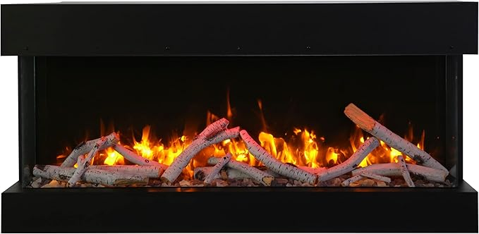 Glass LED Wall Home Appliance Home Furniture 3 Sided Electric Fireplace