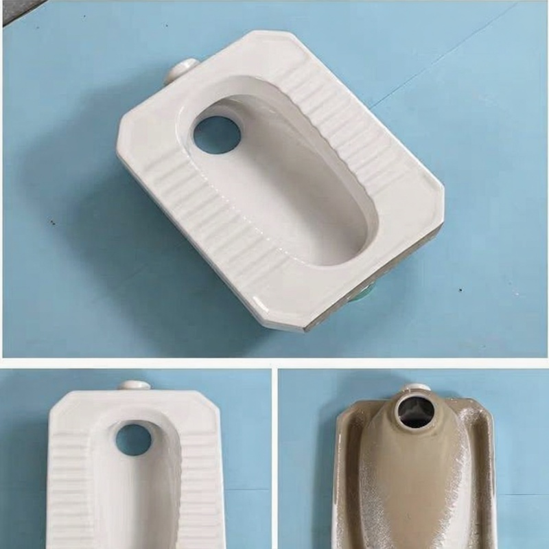 Ceramic Squatting Pan for Public & Home Toilet Use